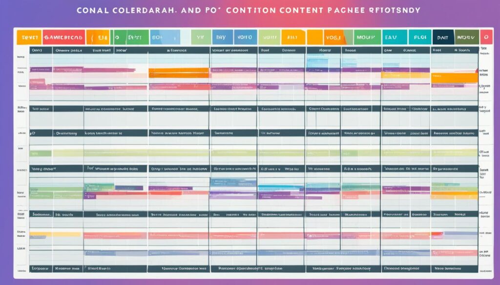 content calendar